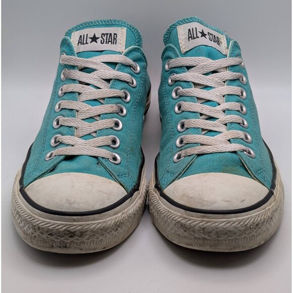 Converse CTAS UNISEX Low Top Teal Canvas Sneakers Shoes Size WOMENS 11 / MENS 9 - Picture 3 of 7
